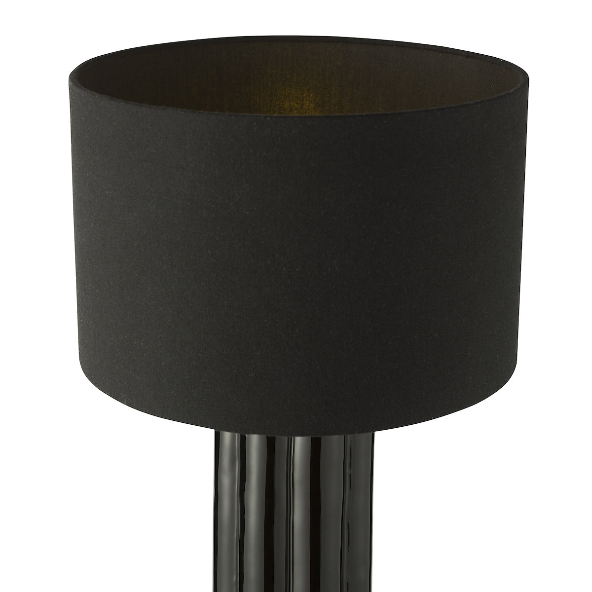 Dar Hebron Table Lamp Black With Shade