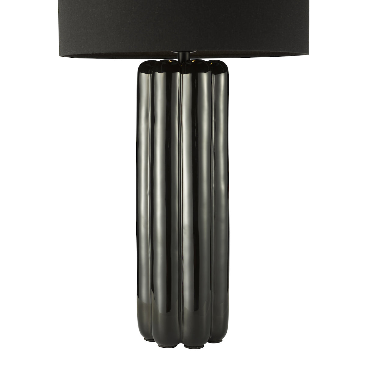 Dar Hebron Table Lamp Black With Shade