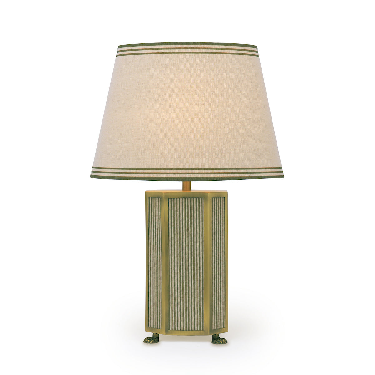Joules Helmingham Table Lamp Green With Shade