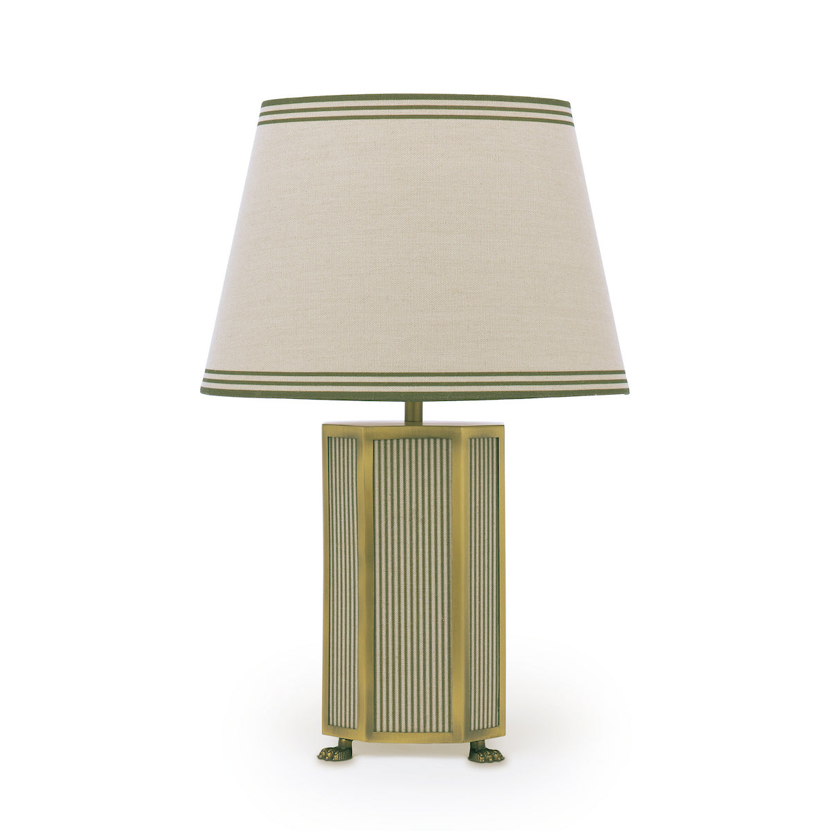 Joules Helmingham Table Lamp Green With Shade