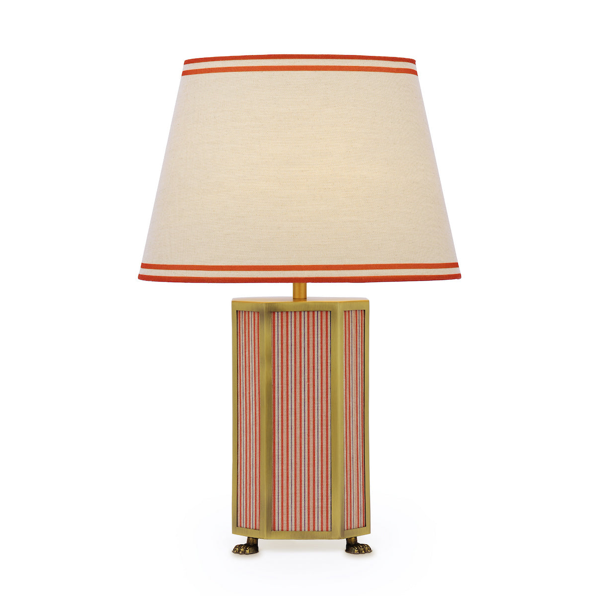 Joules Helmingham Table Lamp Red With Shade