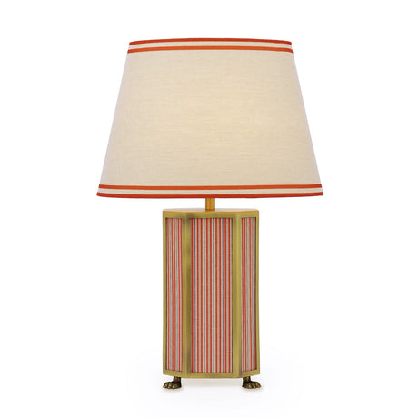 Joules Helmingham Table Lamp Red With Shade