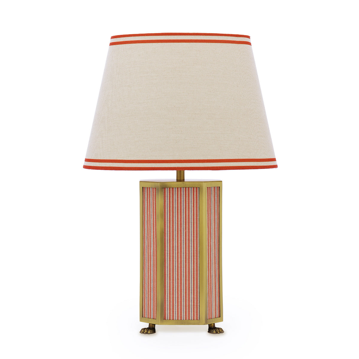 Joules Helmingham Table Lamp Red With Shade