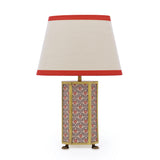 Joules Helmingham Table Lamp Floral Red With Shade