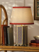 Joules Helmingham Table Lamp Floral Red With Shade