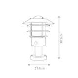 Elstead Helsingor 1 Light PIR Pedestal Lantern