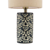 Joules Highclere Twin Pack Table Lamp Blue Ceramic With Shade