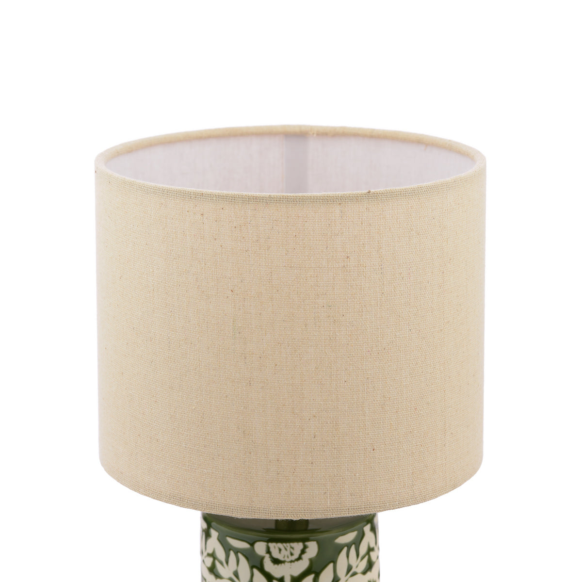 Joules Highclere Twin Pack Table Lamp Green Ceramic With Shade
