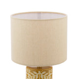 Joules Highclere Twin Pack Table Lamp Yellow Ceramic With Shade