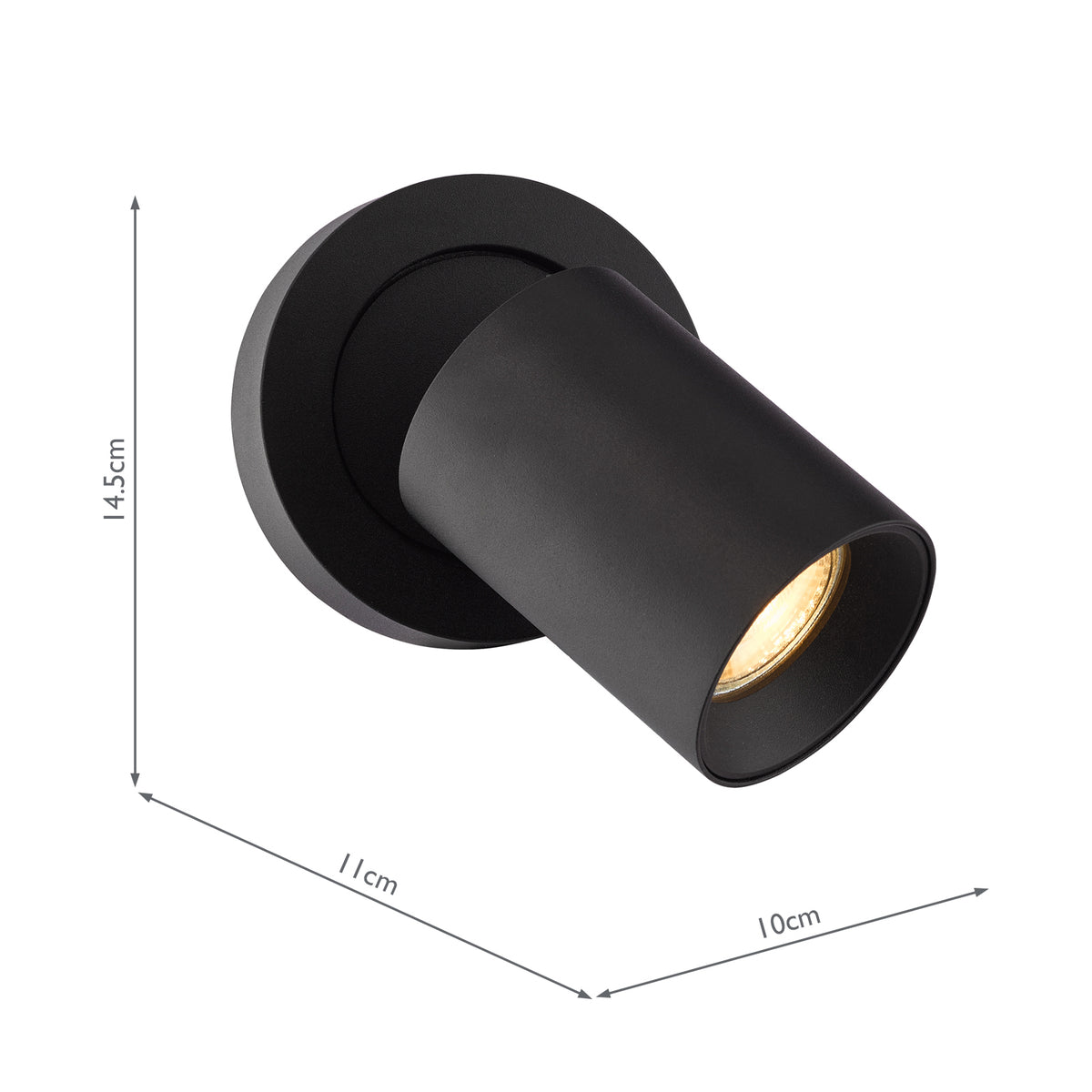 Dar Hiro Single Spotlight Matt Black
