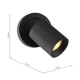 Dar Hiro Single Spotlight Matt Black