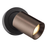 Dar Hiro Single Spotlight Satin Bronze and Matt Black