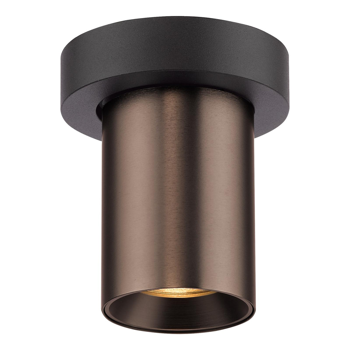 Dar Hiro Single Spotlight Satin Bronze and Matt Black