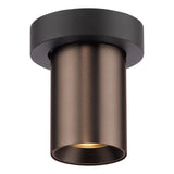 Dar Hiro Single Spotlight Satin Bronze and Matt Black