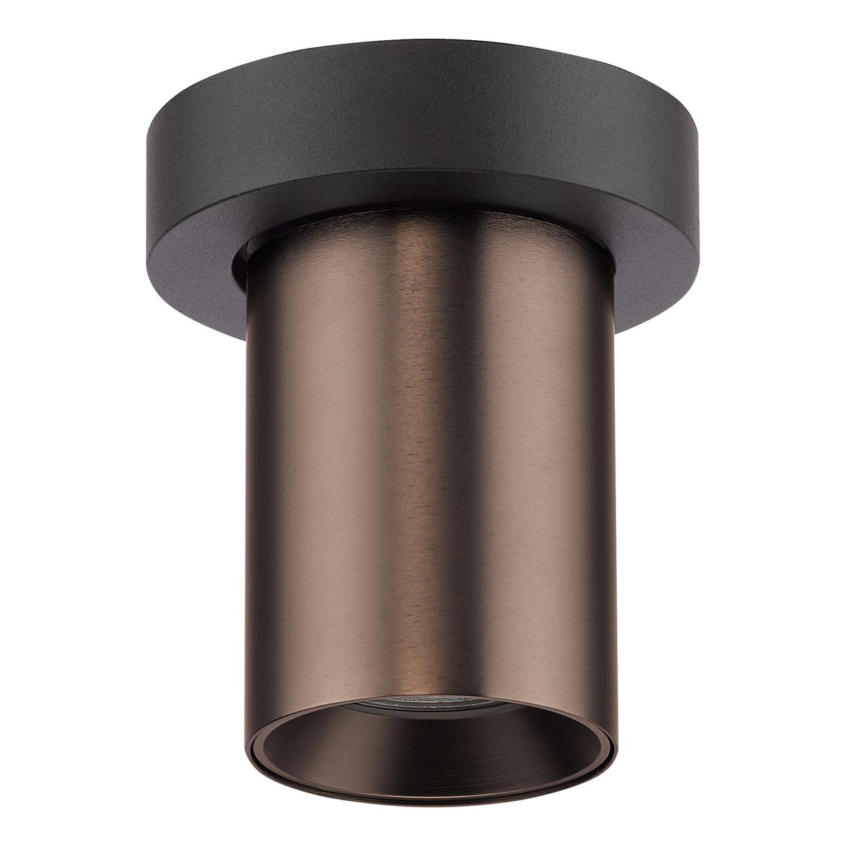 Dar Hiro Single Spotlight Satin Bronze and Matt Black