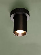Dar Hiro Single Spotlight Satin Bronze and Matt Black