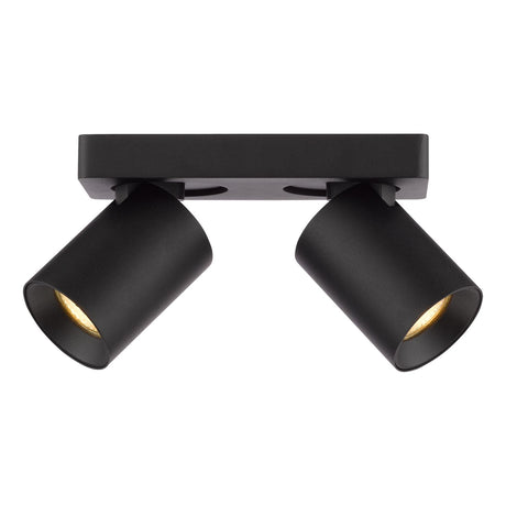 Dar Hiro 2 Light Bar Spotlight Matt Black