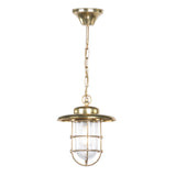 David Hunt Humber Outdoor Pendant Natural Brass IP44