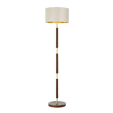 David Hunt Hunter Floor Lamp Butter Brass and Leather Effect Base Only