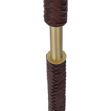 David Hunt Hunter Floor Lamp Butter Brass and Leather Effect Base Only