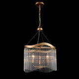 Franklite Harp 3lt Pendant Chandelier in Aged Brass