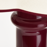 Tala Heath Table Lamp in Port Red with Shade