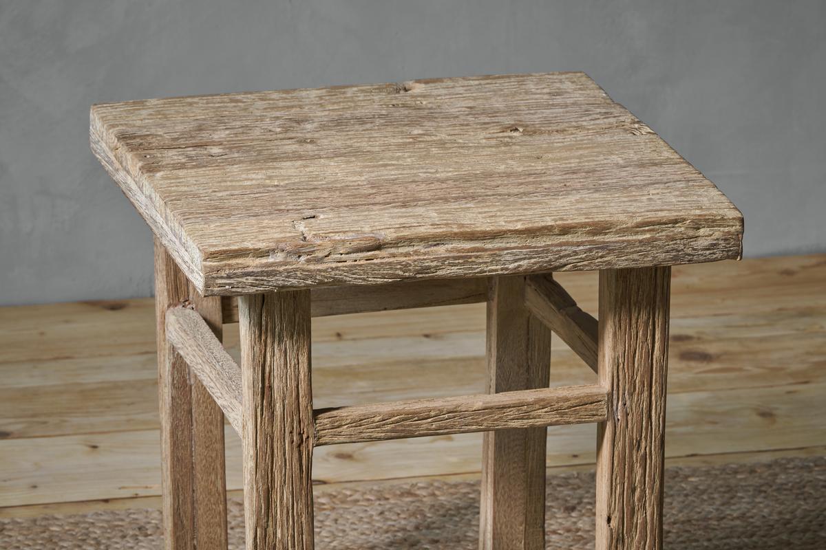 Nkuku Ibo Reclaimed Wood Side Table