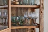 Nkuku Ibo Reclaimed Wood & Glass Cabinet Natural Tall
