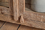 Nkuku Ibo Reclaimed Wood & Glass Cabinet Natural Wide