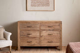 Nkuku Iya Reclaimed Wood Chest of Drawers Natural Large