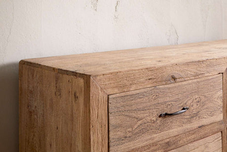 Nkuku Iya Reclaimed Wood Chest of Drawers Natural Large