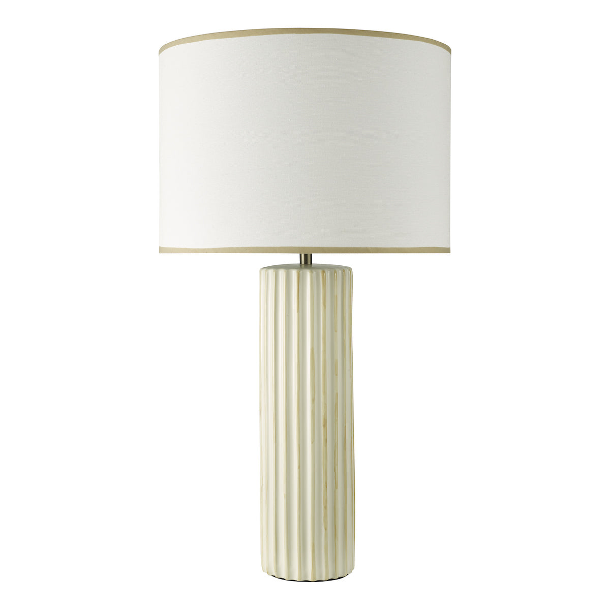 Dar Idella Table Lamp Taupe With Shade