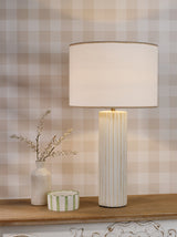 Dar Idella Table Lamp Taupe With Shade