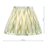 Dar Ikat Green Cotton Empire Shade 25cm