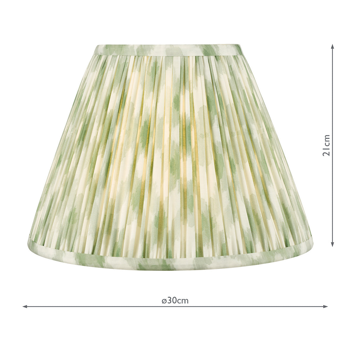 Dar Ikat Green Cotton Empire Shade 30cm