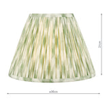 Dar Ikat Green Cotton Empire Shade 30cm