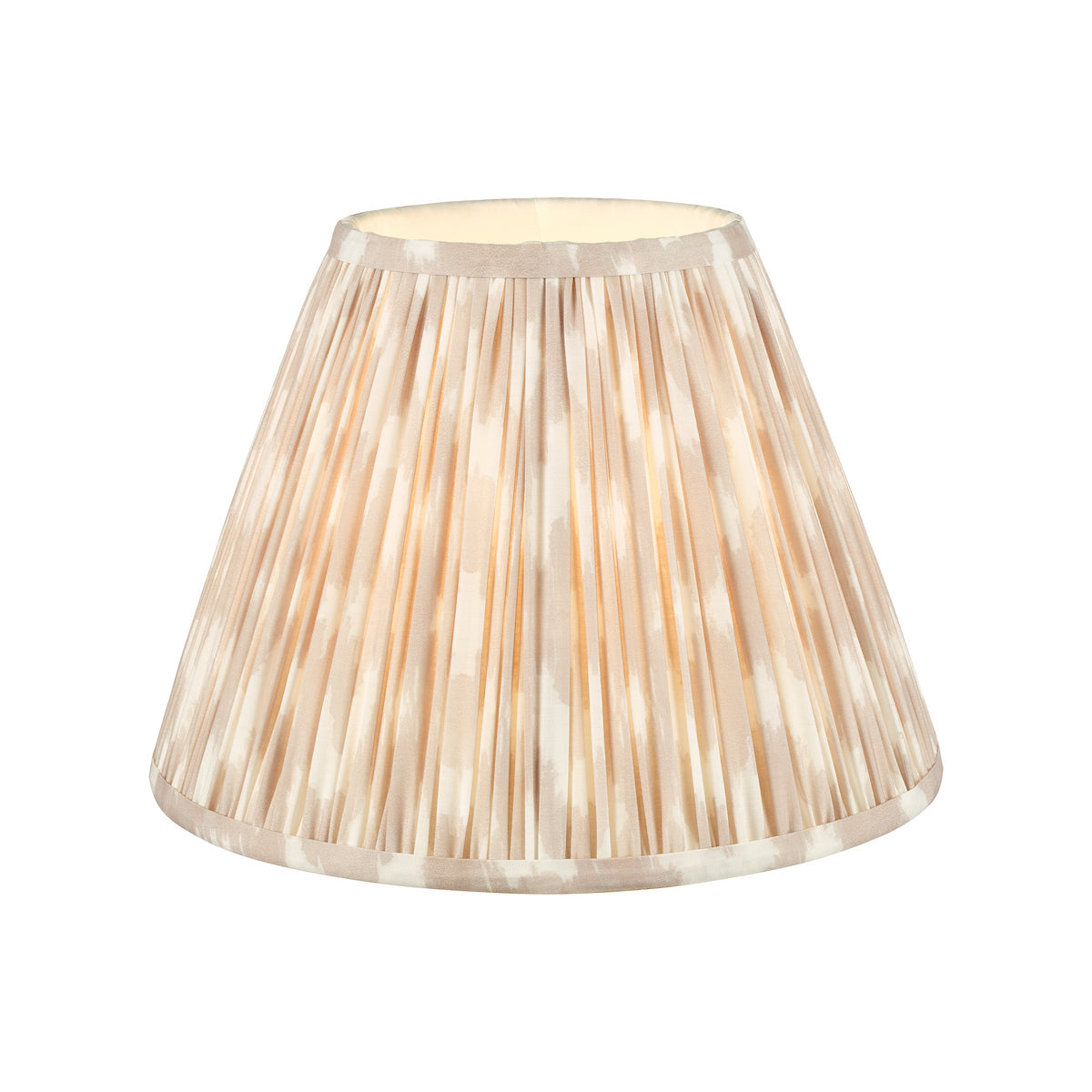 Dar Ikat Taupe Cotton Empire Shade 30cm