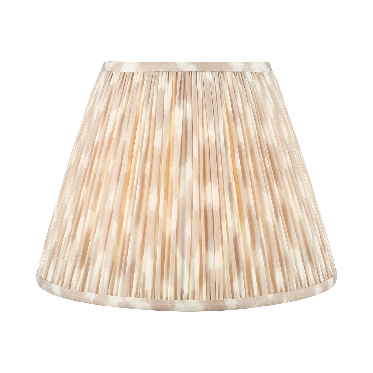 Dar Ikat Taupe Cotton Empire Shade 35cm