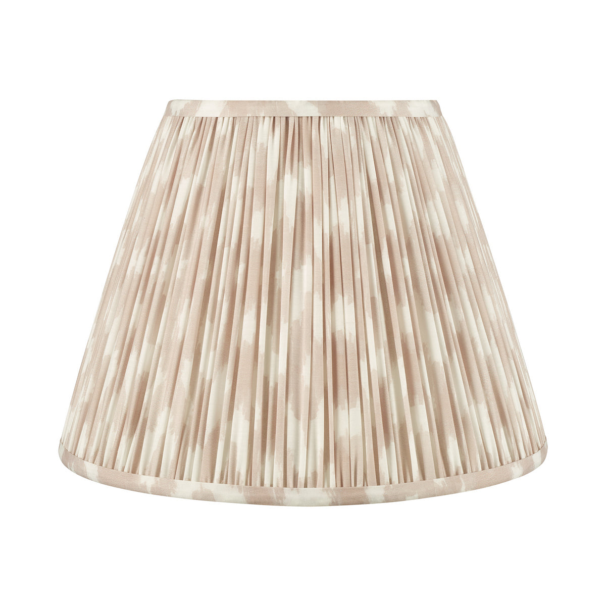 Dar Ikat Taupe Cotton Empire Shade 35cm