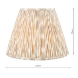 Dar Ikat Taupe Cotton Empire Shade 35cm