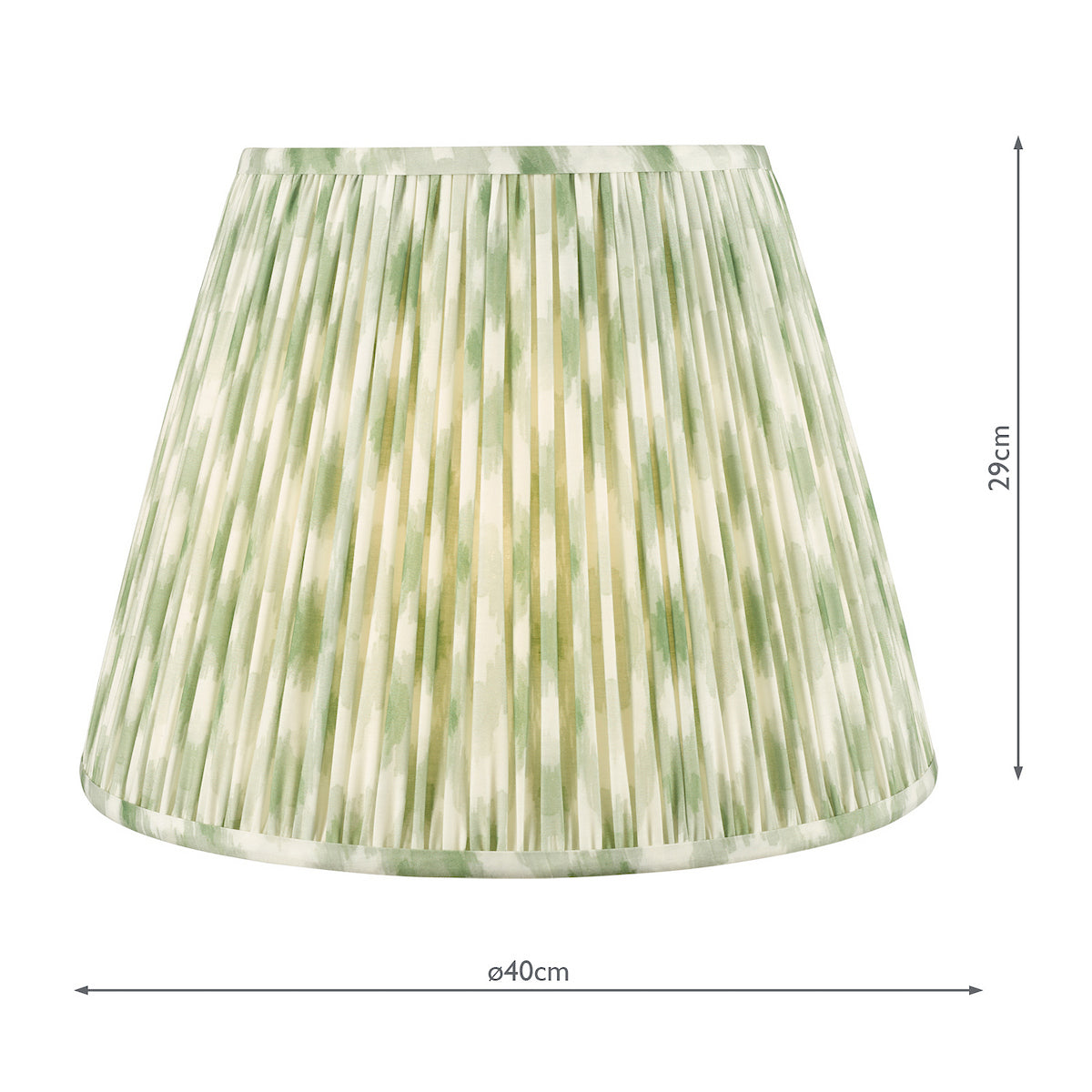 Dar Ikat Green Cotton Empire Shade 40cm