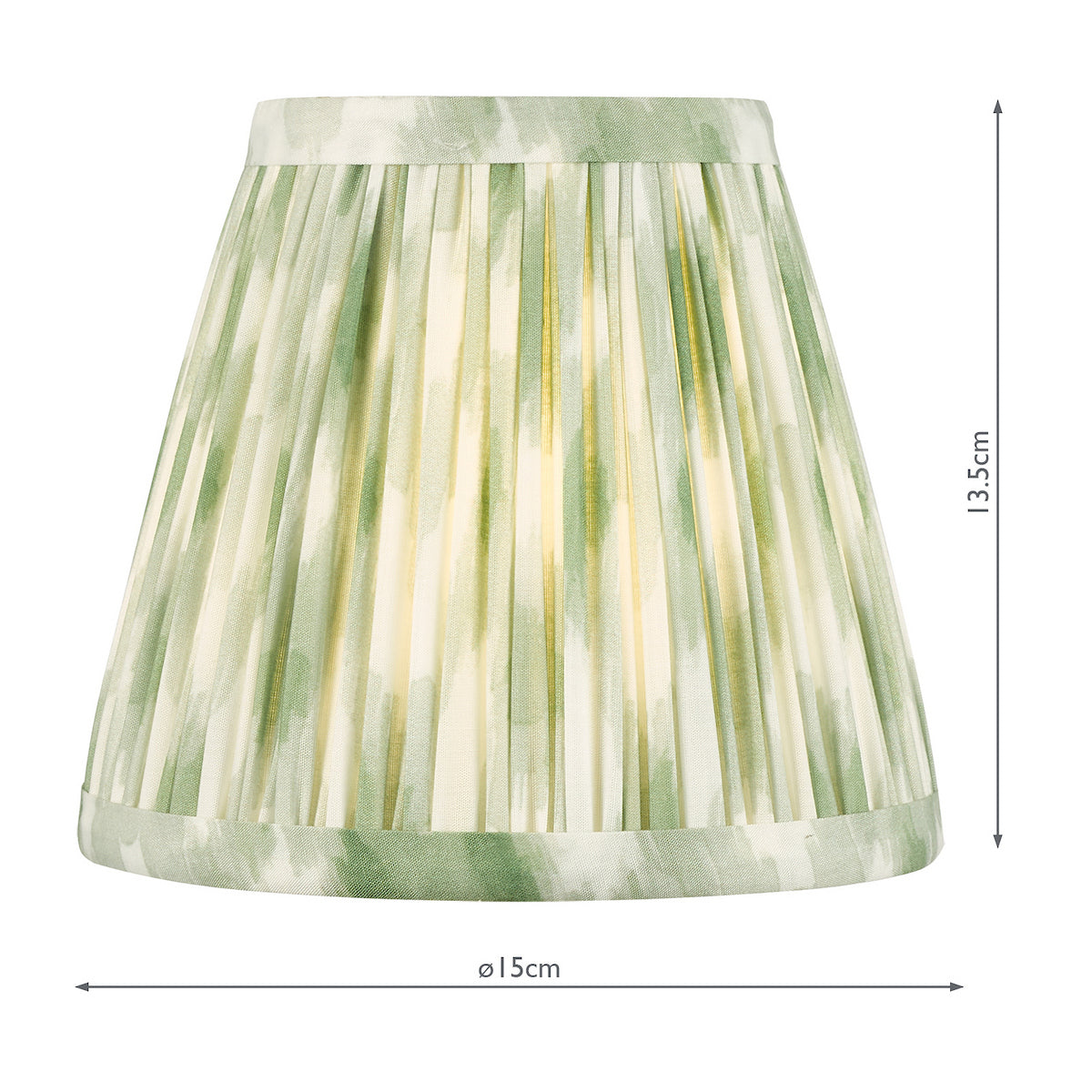 Dar Ikat Green Cotton Empire Shade 15cm