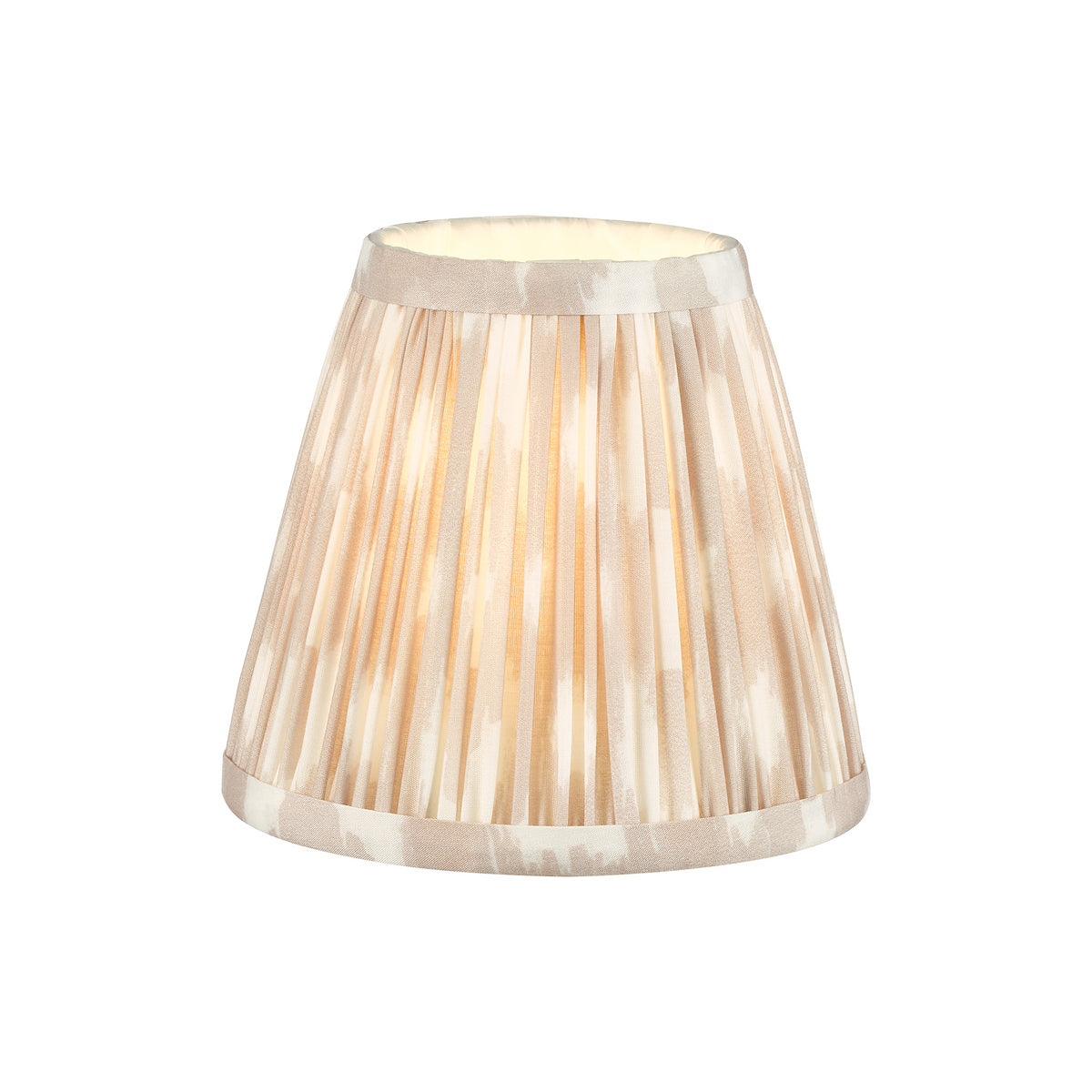 Dar Ikat Taupe Cotton Empire Shade 15cm