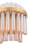 Dar Gold Imani Wall Light Natural Brass & Champagne Glass –  from Amos Lighting + Home