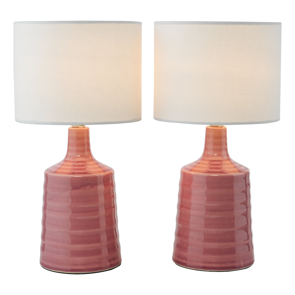 Dar Inci Table Lamp Pink With Shade