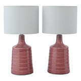 Dar Inci Table Lamp Pink With Shade