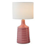 Dar Inci Table Lamp Pink With Shade