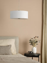 Dar Isla Easy Fit Pendant Ivory and Black Shade 40cm