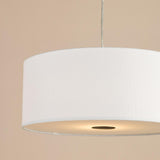 Dar Isla Easy Fit Pendant Ivory and Black Shade 40cm
