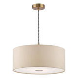 Dar Isla Easy Fit Pendant Ecru and Bronze Shade 40cm